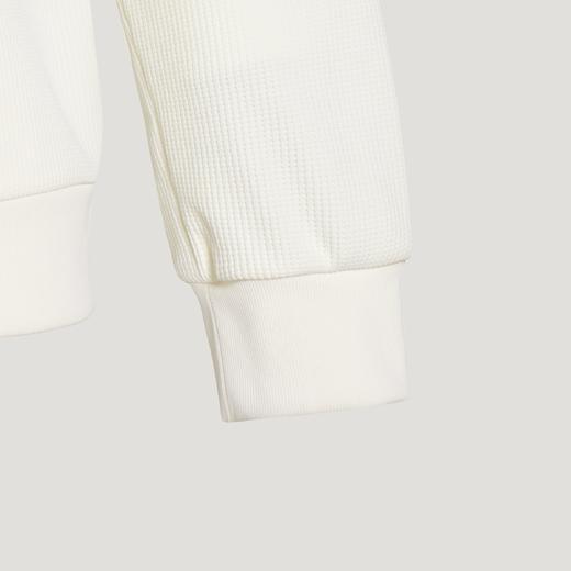 Adidas阿迪达斯TH WAFFLE HZ SWEATSHIRT 华夫格针织半拉链运动休闲宽松卫衣套头衫KR2553 商品图8