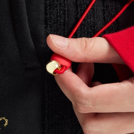 Adidas阿迪达斯HOODED SWEATSHIRT 新年款挺阔加厚运动休闲宽松连帽套头衫KH2694 商品图5