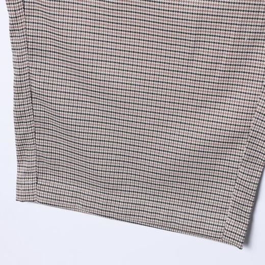 SDSA男装2026新款潮牌日系褶皱休闲裤男女同款细格纹阔腿裤 商品图3