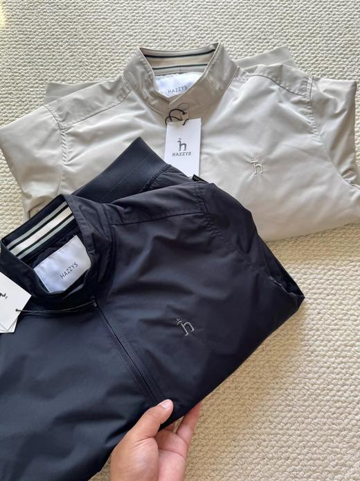 F030155男装春秋新款时尚宽松简约休闲纯色立领拉链夹克外套 商品图1