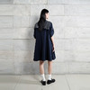 NEELLY纳俪商场同款春季新款复古学院风披肩连衣裙女高腰休闲长裙N26034Y04515 商品缩略图1