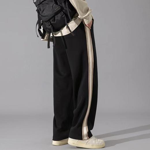 F030182男女同款织带拼接休闲卫裤直筒休闲裤 商品图8