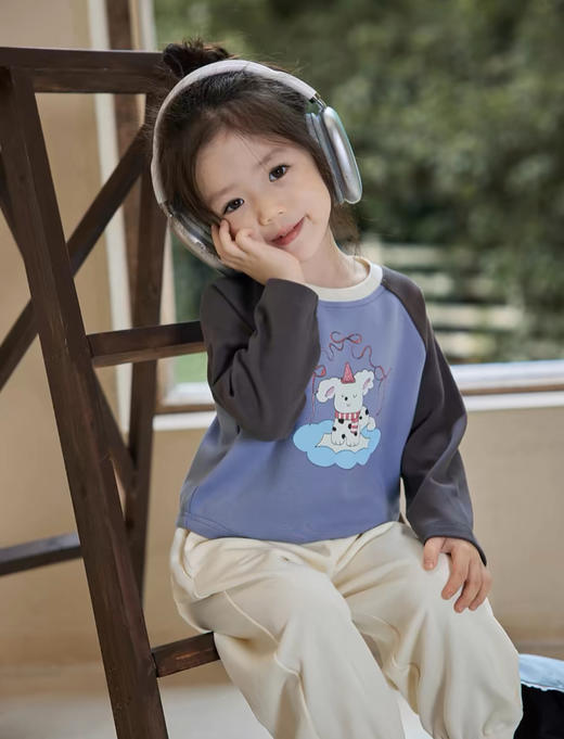 彩色日记长袖T恤 商品图3