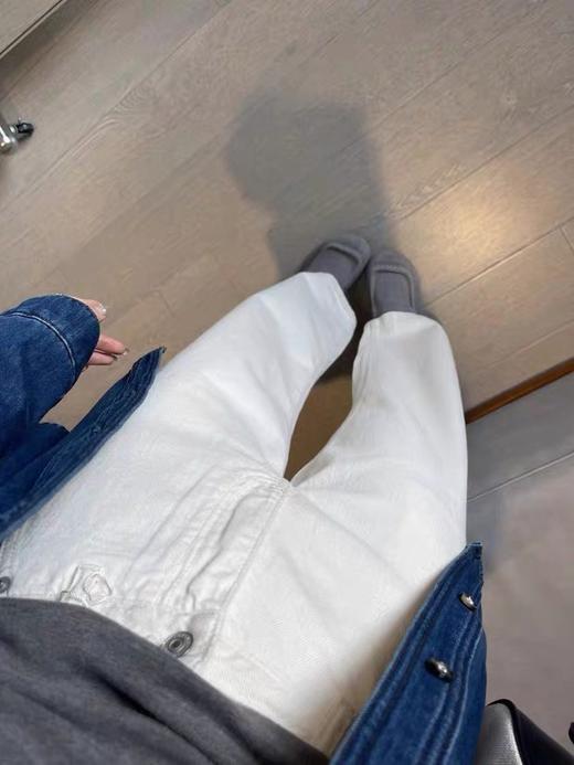 一店z 【16盎司环保牛仔】小禾大爆款！Ic早春原白蜡笔水洗棉牛仔裤 商品图8