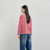 NEELLY纳俪商场同款春季新款时尚撞色条纹长袖T恤女休闲百搭上衣N26011A01007 商品缩略图1