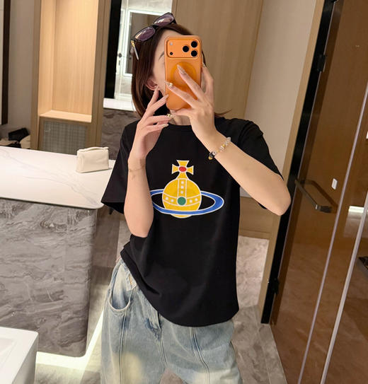 情侣款经典土星🪐短袖T恤 商品图4