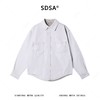 SDSA男装2026新款潮牌复古工装风衬衫磨破格纹内衬上衣 商品缩略图0