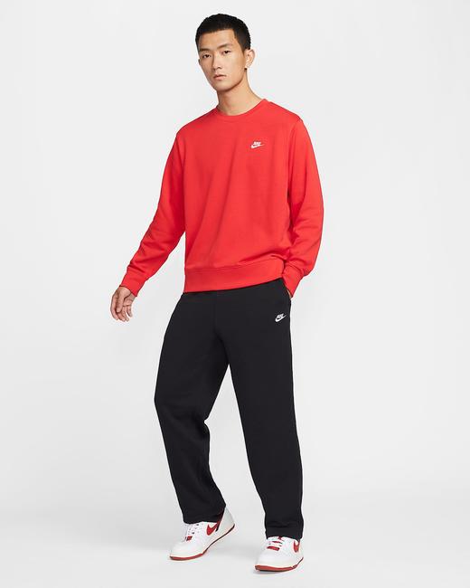 Nike 耐克Club 男子法式毛圈直筒长裤HQ4423-010 商品图5