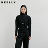 NEELLY纳俪商场同款春新款一字肩叠穿收腰长袖女气质优雅套头上衣N26011R01011 商品缩略图0