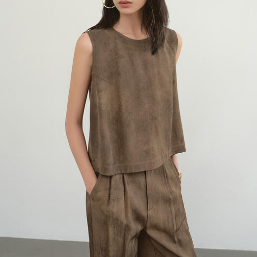 NEELLY纳俪商场同款夏季新款休闲通勤套装女新中式直筒马甲两件套N26044Z04532 商品图2