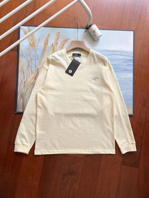 F030106可外穿可叠穿圆领百搭弹力棉刺绣款长袖T恤 商品图4