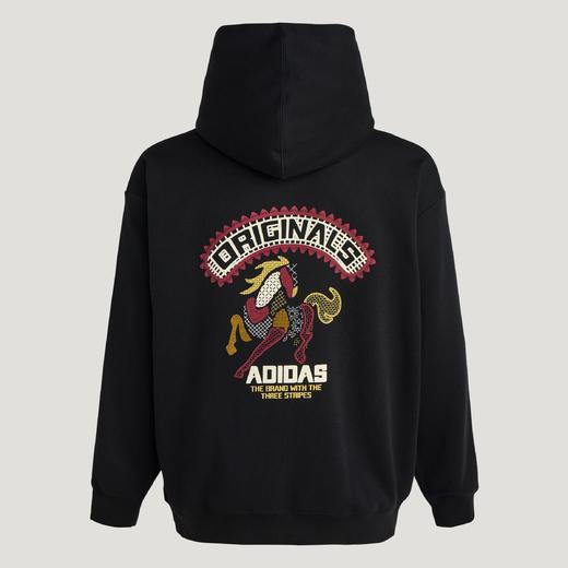 Adidas阿迪达斯HOODIE 李现同款新年双面针织运动连帽卫衣套头衫KT0645 商品图3