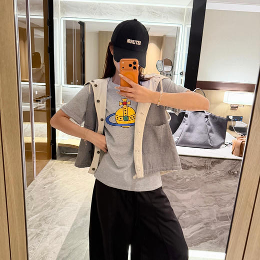 情侣款经典土星🪐短袖T恤 商品图7