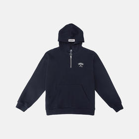 【春上新】【8折】 7楼CONVERSE匡威 黑色半拉链针织连帽卫衣UCJ405-GHM 吊牌价569元折后价455