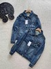 F030157复古休闲刺绣大M宽松牛仔夹克外套 商品缩略图0