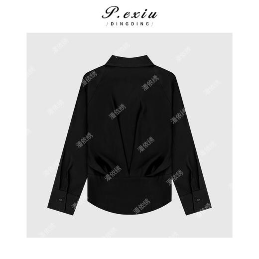 03-2潘依绣丁丁宠粉复古时髦立领抽绳拉链短外套Q6544 商品图1