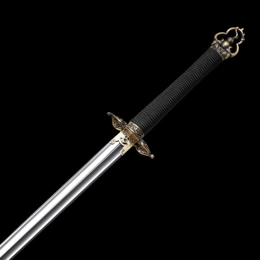 千福双手剑 八卦剑 螳螂剑 长剑 双手练习刀剑 沈广隆剑 未开刃 商品图2