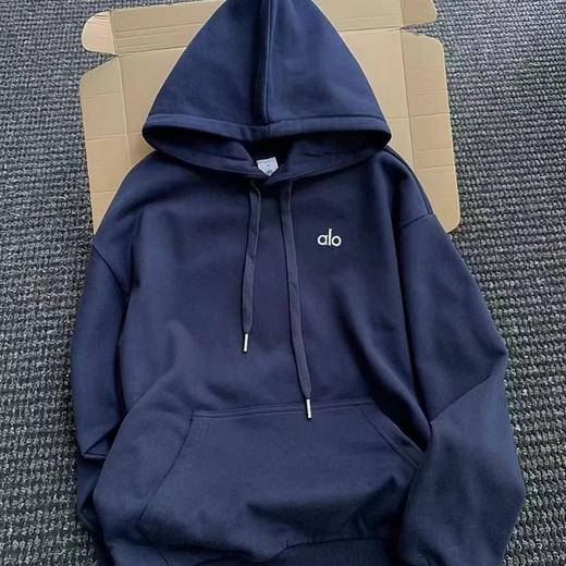 F030118春季新款胶印印花 logo纯华棉连帽卫衣外套 商品图12