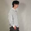 DRONKOO 2026 圆领前开扣多色细条纹长袖中厚T恤 商品缩略图3