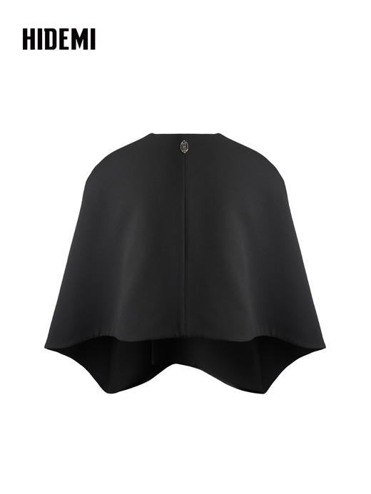 HIDEMI 设计感纯色两穿披肩披风斗篷外套 商品图11