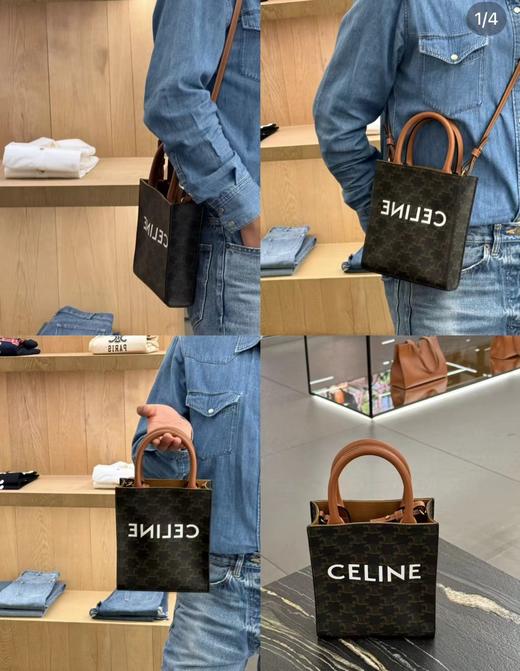 F030124日常通勤百搭手提斜挎老花托特包 商品图4