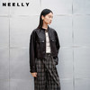 NEELLY纳俪商场同款春季新款宽松廓形帅气短夹克女松弛慵懒感外套N26014C04405 商品缩略图0