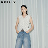 NEELLY纳俪商场同款夏季新款高弹泡泡针织蕾丝背心女气质舒适上衣N26054R04423 商品缩略图0