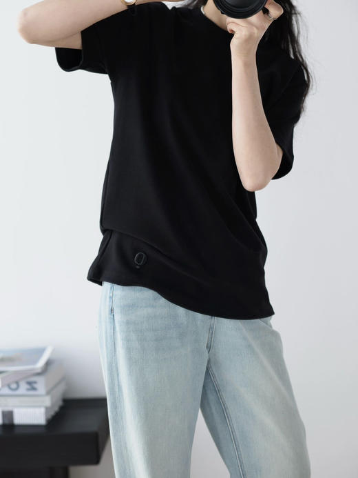 小众原单董洁同款R刺绣小o短袖 商品图7