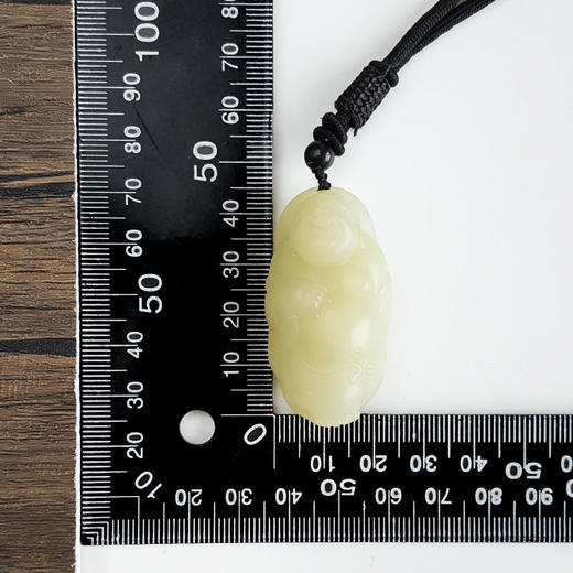 【天然正品】天然黄口料细腻油润度佳佛公造型和田玉吊坠项链 46.8*25.1*19.0MM（皆取最大值）170126NJS65 商品图2