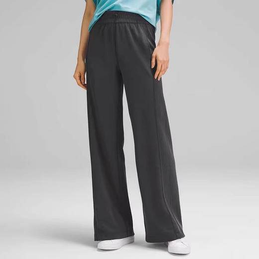 春款 空气感系列  lu*同款抽绳松紧腰宽松显瘦阔腿长裤 商品图5