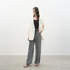 NEELLY纳俪商场同款夏季新款时尚高腰直筒牛仔裤女复古烟灰阔腿裤N26044H04565 商品缩略图2