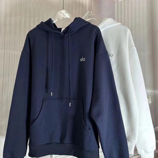 F030118春季新款胶印印花 logo纯华棉连帽卫衣外套 商品图10