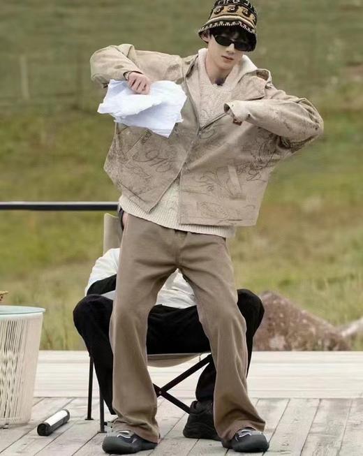 F030194美式复古水洗重磅高街直筒廓形牛仔裤 商品图3