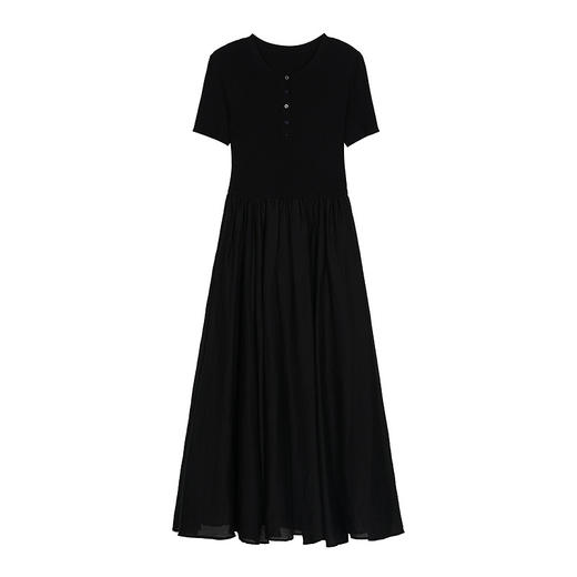 NEELLY纳俪商场同款夏新款通勤气质假两件连衣裙女收腰显瘦A字裙N26054Y04502 商品图3