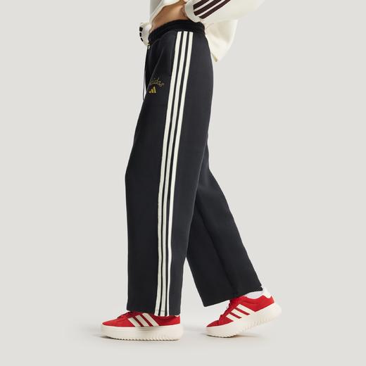 Adidas阿迪达斯WIDE LEG KNIT PANT 金晨同款新年挺阔加厚针织高腰宽松运动阔腿裤KR0418 商品图8