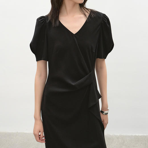 NEELLY纳俪商场同款夏季新款时尚气质通勤连衣裙女收腰显瘦长裙N26044Y04570 商品图2