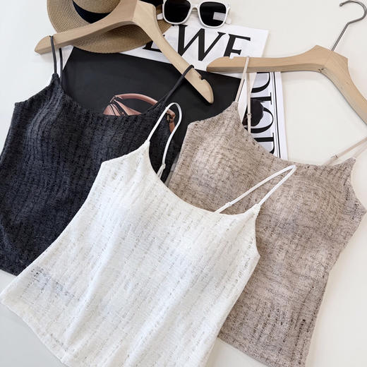 SUNJ822A亚麻感镂空美背 商品图1