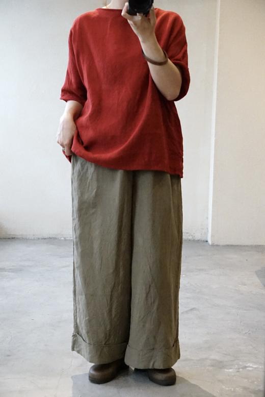 Atelier d'antan麻质直筒阔腿裤 商品图3