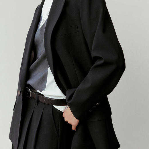 NEELLY纳俪商场同款春新款时尚通勤宽松廓形西装女随性松弛感外套N26023W01085 商品图2