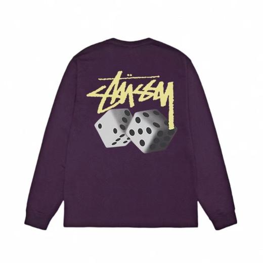 F030161筛子骰子logo印花情侣圆领长袖T恤 商品图6