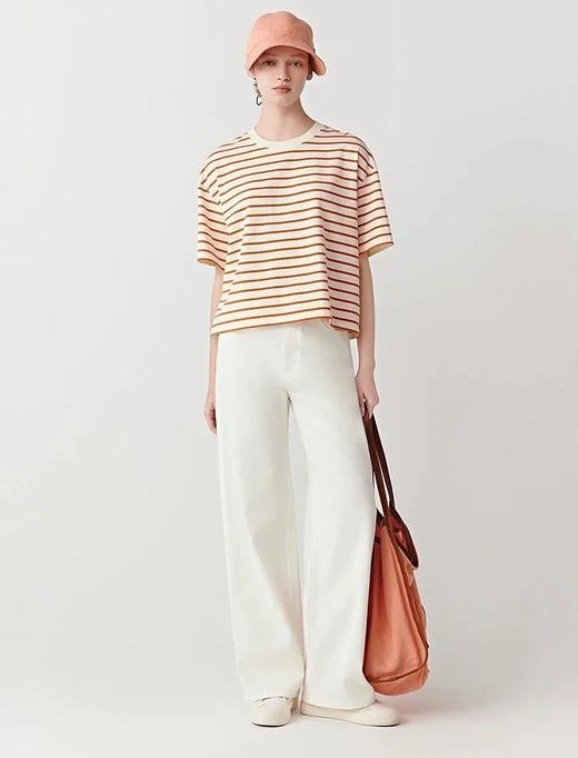 一店z 【16盎司环保牛仔】小禾大爆款！Ic早春原白蜡笔水洗棉牛仔裤 商品图0