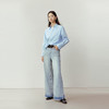 NEELLY纳俪商场同款春季新款时尚阔腿垂顺牛仔裤女慵懒松弛感长裤N26023H01094 商品缩略图2