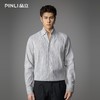 PINLI品立2026春季新款商务男士尖领条纹修身长袖衬衫打底衬衣潮GD262113004 商品缩略图2