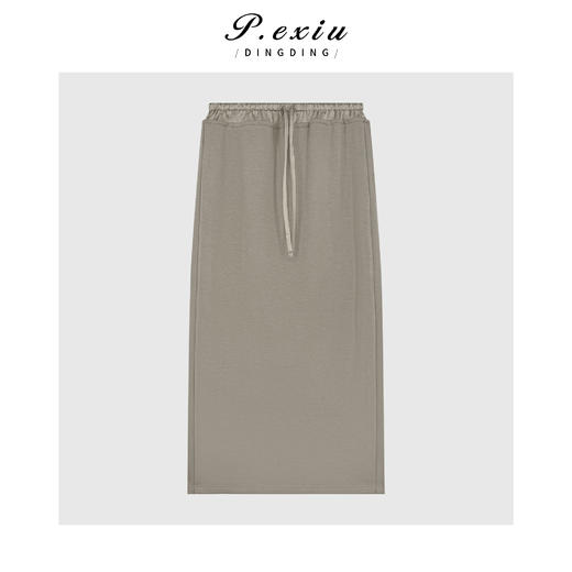 03-2潘依绣丁丁宠粉高级感大口袋立体植绒卫衣腰头拼接半身裙套装Q85694 商品图2