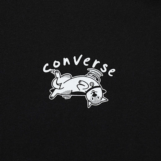 【春上新】【7折】7楼CONVERSE匡威 黑色男女同款涂鸦扎染短袖T恤MCH621-023 吊牌价269元 折后价188 商品图2