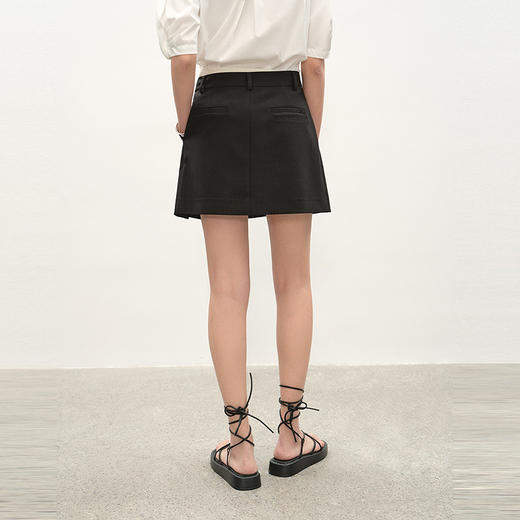 NEELLY纳俪商场同款夏季新款经典学院风百褶裙女显瘦遮胯百搭短裙N26044E04525 商品图1