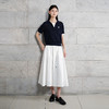 NEELLY纳俪商场同款春新款经典百搭高腰A字裙女休闲舒适半身长裙N26024E04514 商品缩略图2