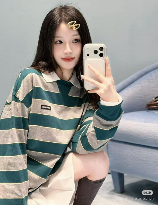 miu同款条纹t恤0224 商品图3