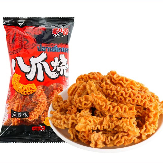 D015 辈儿香八爪烧麻辣味膨化食品40g