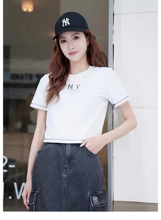 F030167虞书欣同款字母印花短款圆领套头T恤 商品图12